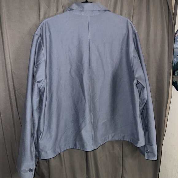 UNIQLO Men's Blue Chambray Button Down Shirt XL Slim Fit - Picture 4 of 11